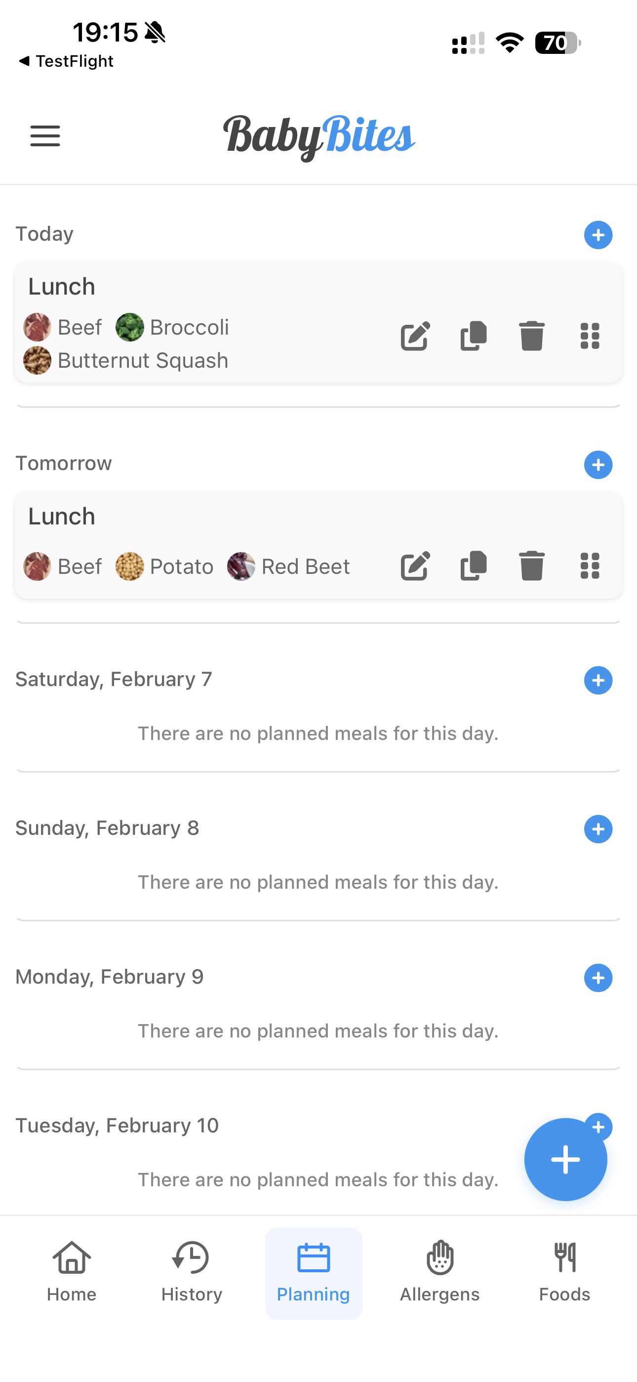 Meal planning